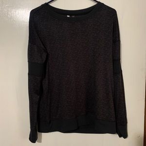 Dark grey long sleeve sleep top